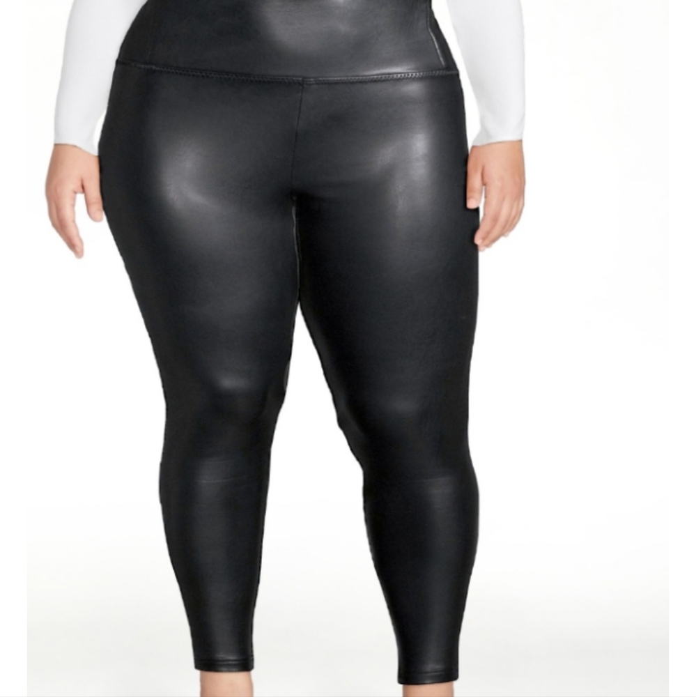 Scoop women's Vegan leather leggings 4-way stretch